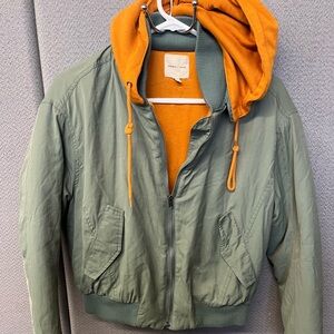 Anthropologie Green and Orange Jacket